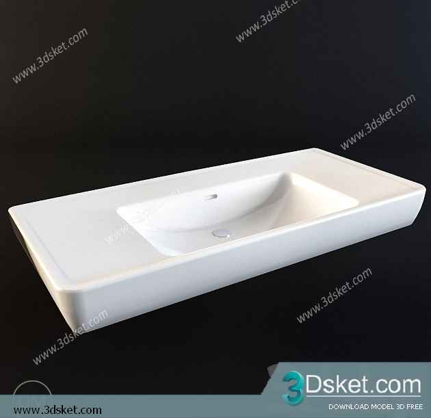 Free Download Wash Basin 3D Model 069