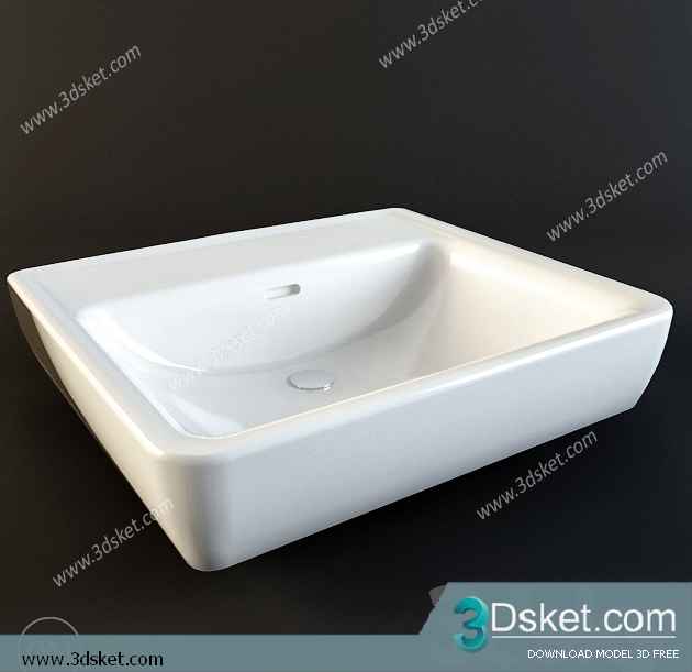 Free Download Wash Basin 3D Model 070