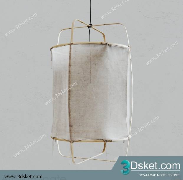 Free Download Ceiling Light 3D Model 0456