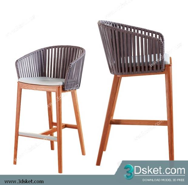 3D Model Arm Chair Free Download 453