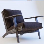 3D Model Arm Chair Free Download 088