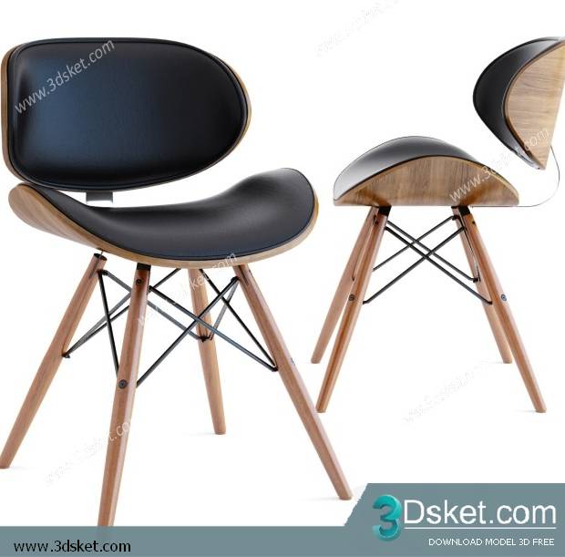 3D Model Arm Chair Free Download 460