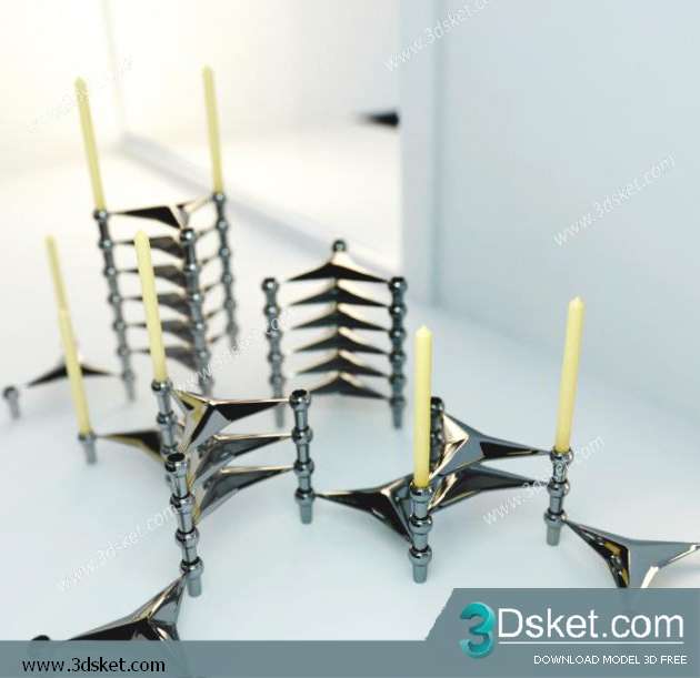 Free Download Decorative set 3D Model 090