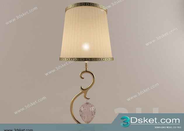 Free Download Table Lamp 3D Model 053