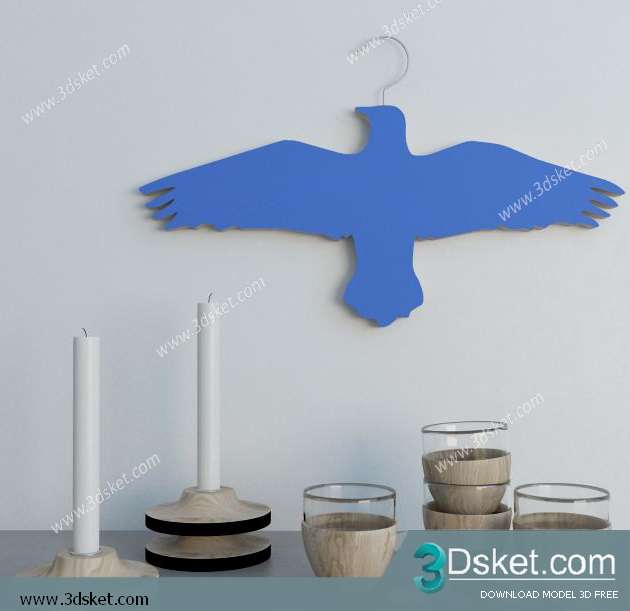 Free Download Decorative set 3D Model 091