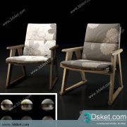 3D Model Arm Chair Free Download 463