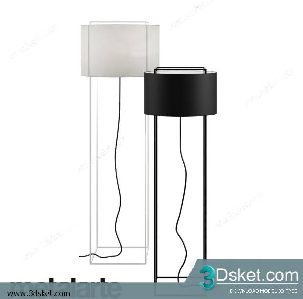 Free Download Floor Lamp 3D Model 068