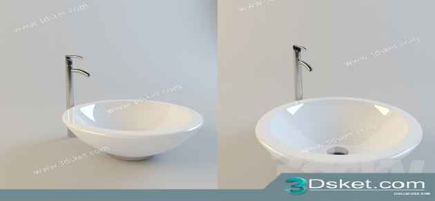 Free Download Wash Basin 3D Model 072