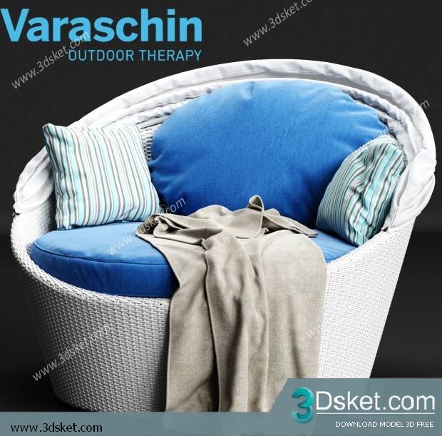 3D Model Arm Chair Free Download 467