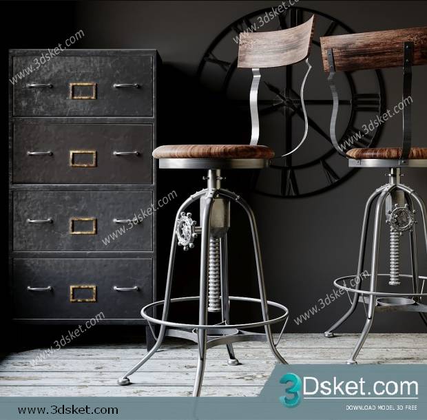 3D Model Chair Free Download 0392