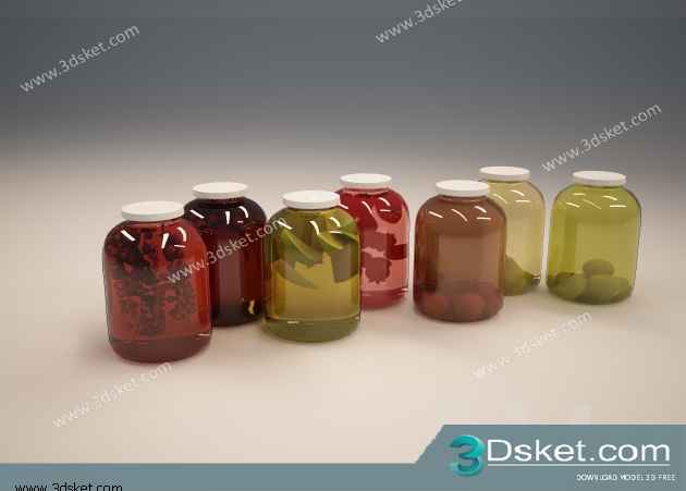 Free Download Kitchen Accessories 3D Model 043