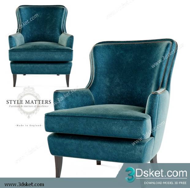 3D Model Arm Chair Free Download 468
