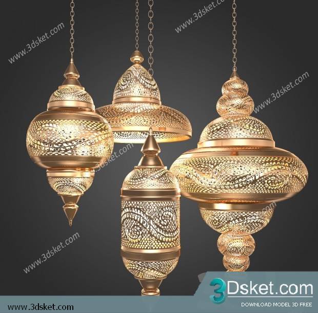 Free Download Ceiling Light 3D Model 0459