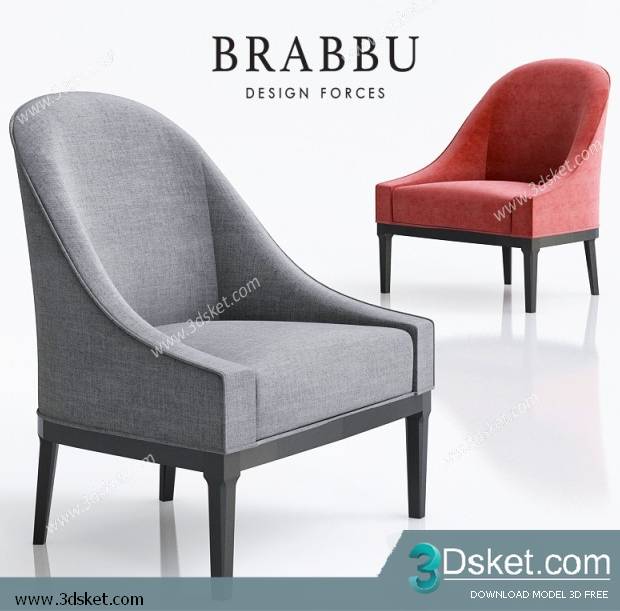 3D Model Arm Chair Free Download 472