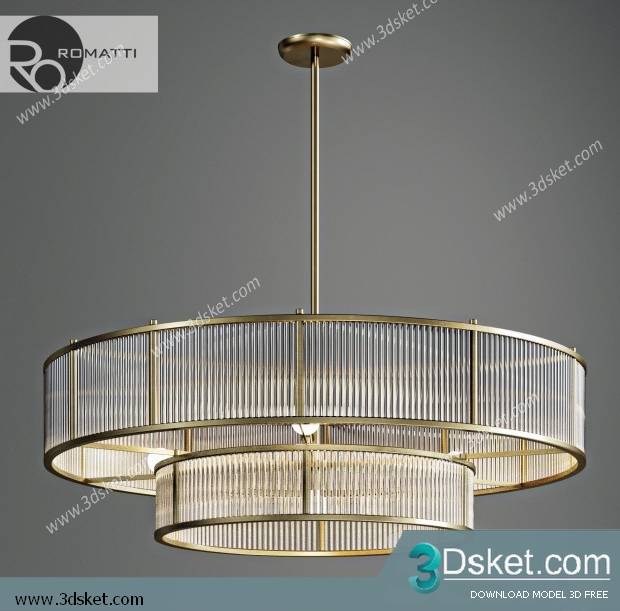 Free Download Ceiling Light 3D Model 0461