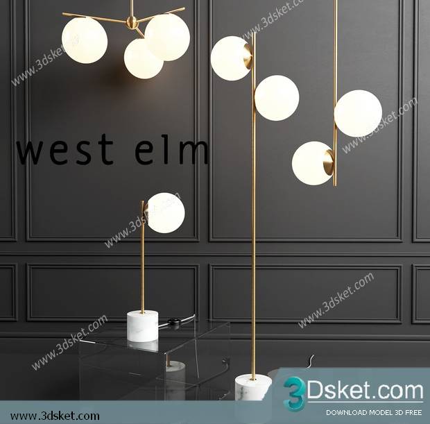 Free Download Ceiling Light 3D Model 0462