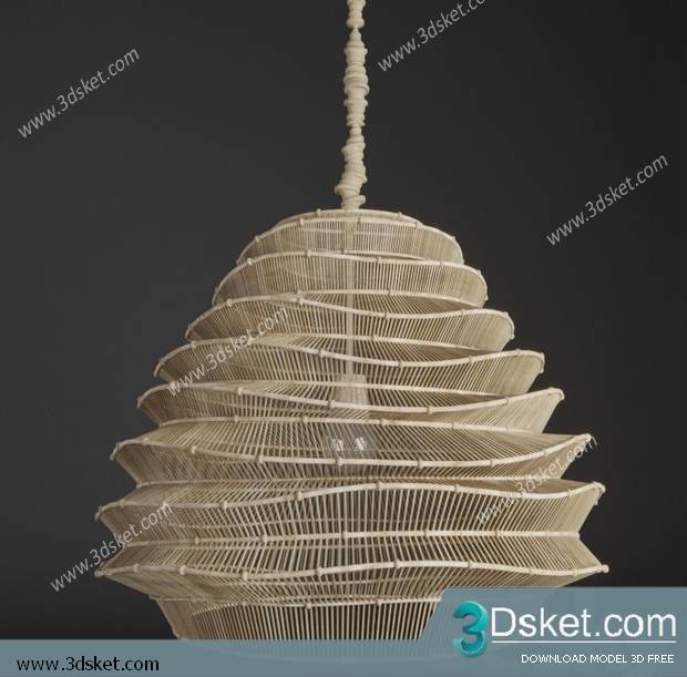Free Download Ceiling Light 3D Model 0463