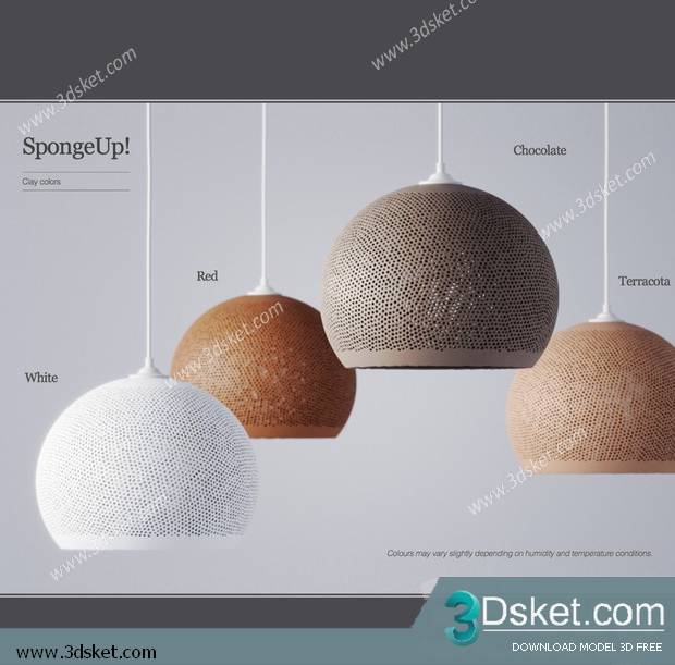 Free Download Ceiling Light 3D Model 0464