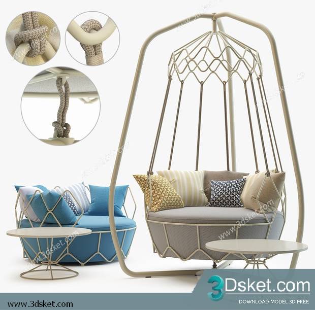 3D Model Arm Chair Free Download 474