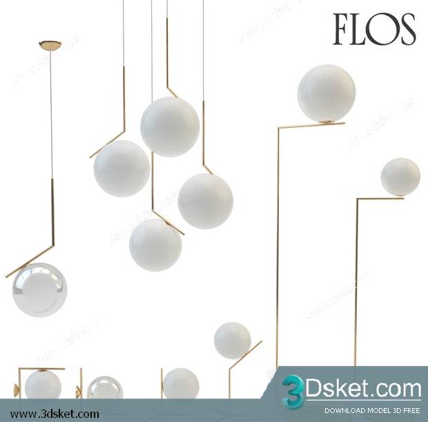 Free Download Ceiling Light 3D Model 0467