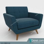 3D Model Arm Chair Free Download 096