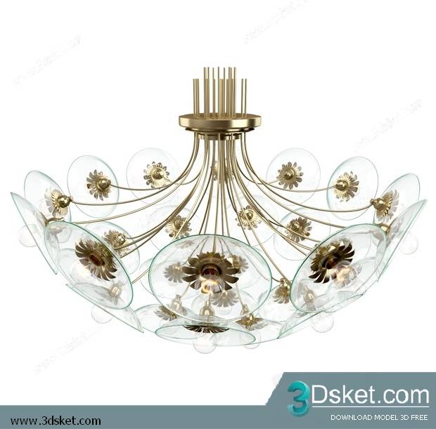 Free Download Ceiling Light 3D Model 0468