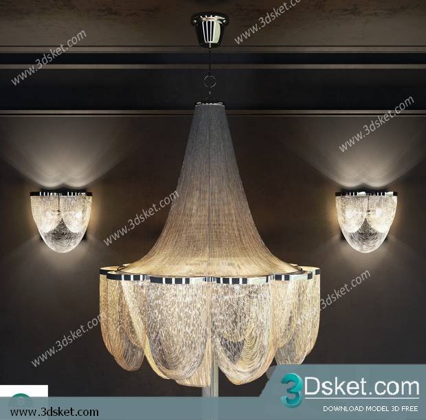 Free Download Ceiling Light 3D Model 0469