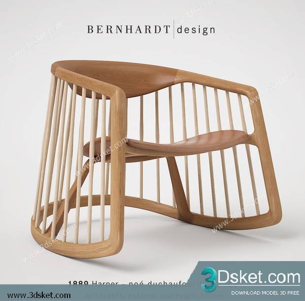 3D Model Arm Chair Free Download 478