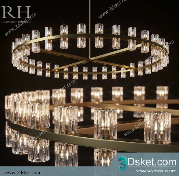 Free Download Ceiling Light 3D Model 0470