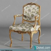 3D Model Arm Chair Free Download 097