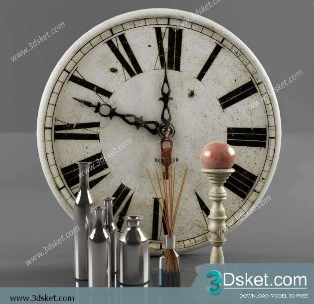 Free Download Decorative set 3D Model 096