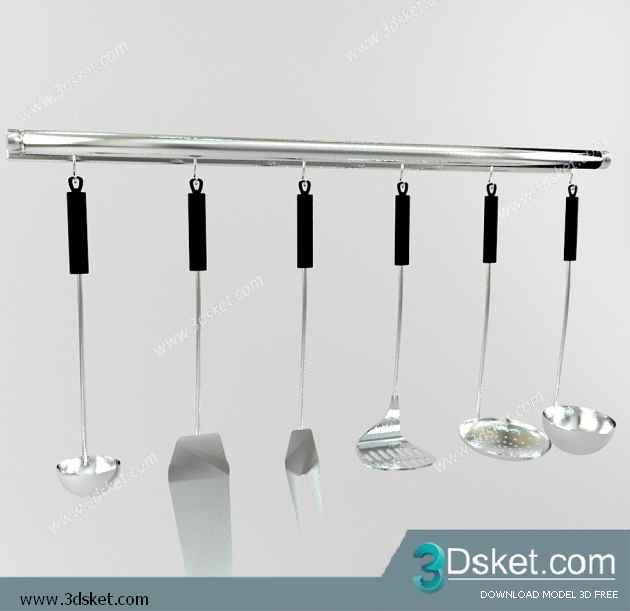 Free Download Kitchen Accessories 3D Model 0126