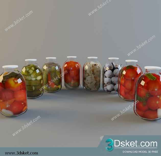 Free Download Kitchen Accessories 3D Model 034