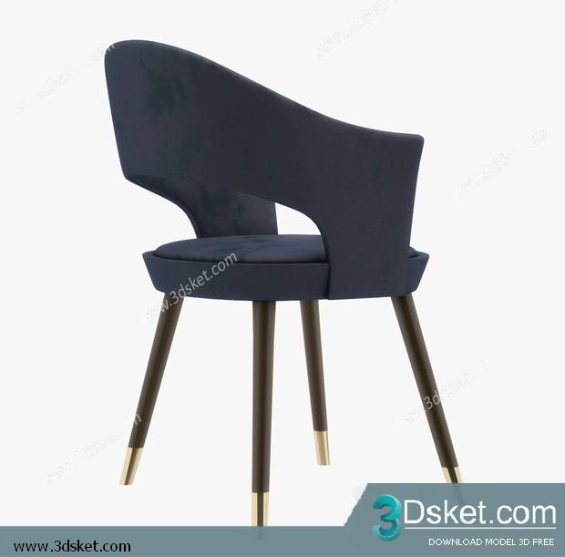 3D Model Arm Chair Free Download 485