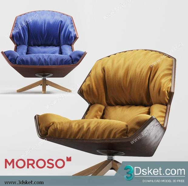 3D Model Arm Chair Free Download 488