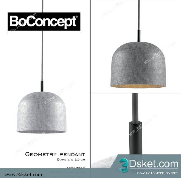 Free Download Ceiling Light 3D Model 0472