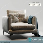 3D Model Arm Chair Free Download 490