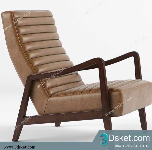 3D Model Arm Chair Free Download 491