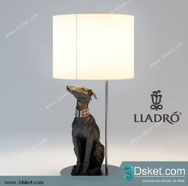 Free Download Table Lamp 3D Model 021