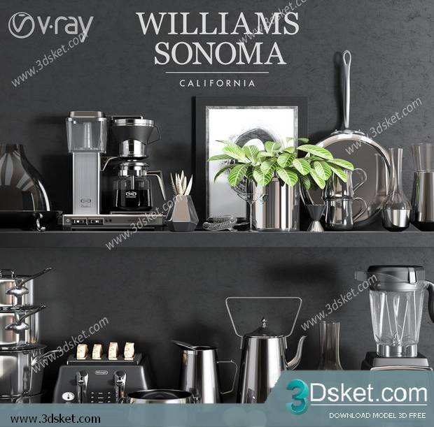 Free Download Kitchen Appliance 3D Model 0171