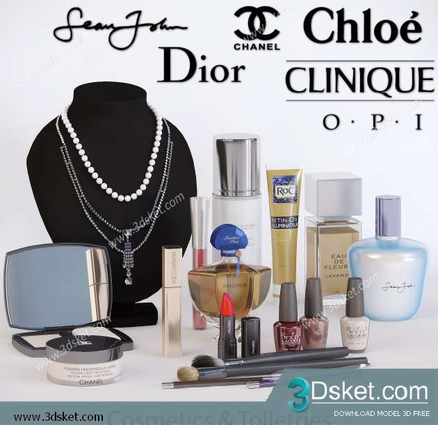 Free Download Decorative set 3D Model 099