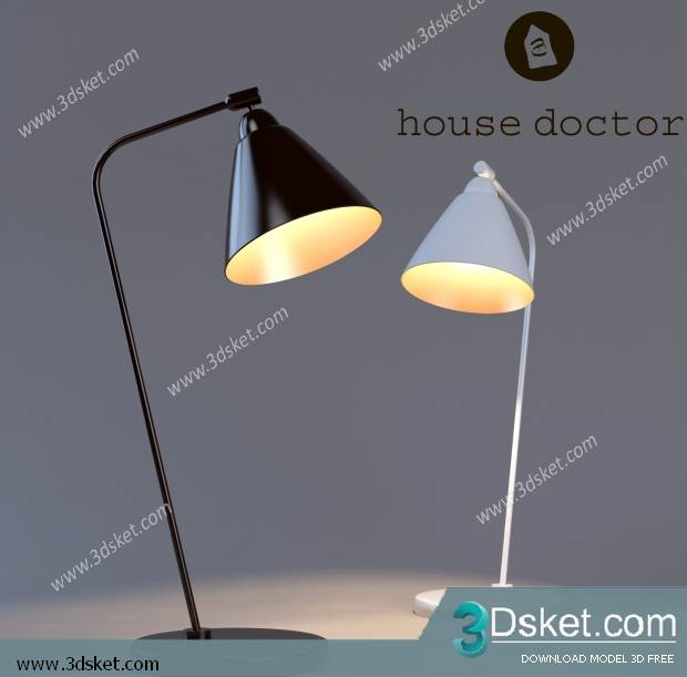 Free Download Table Lamp 3D Model 022