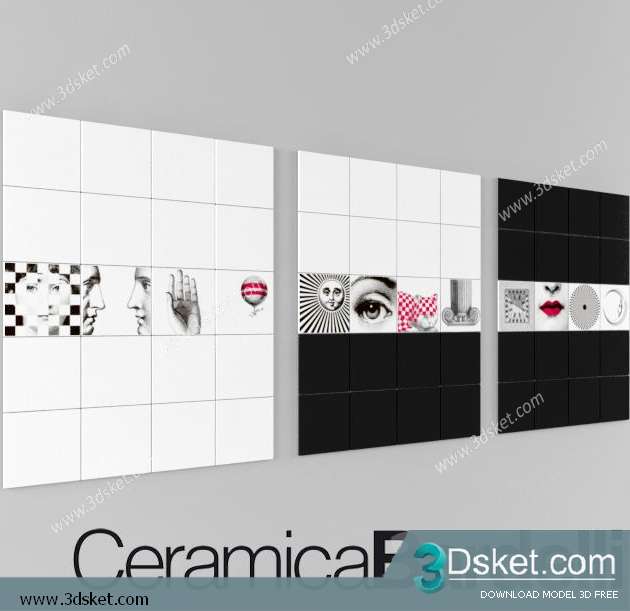 Free Download Decorative set 3D Model 0100