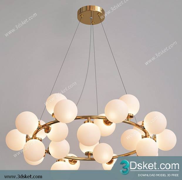 Free Download Ceiling Light 3D Model 0475