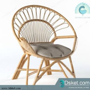 3D Model Arm Chair Free Download 500