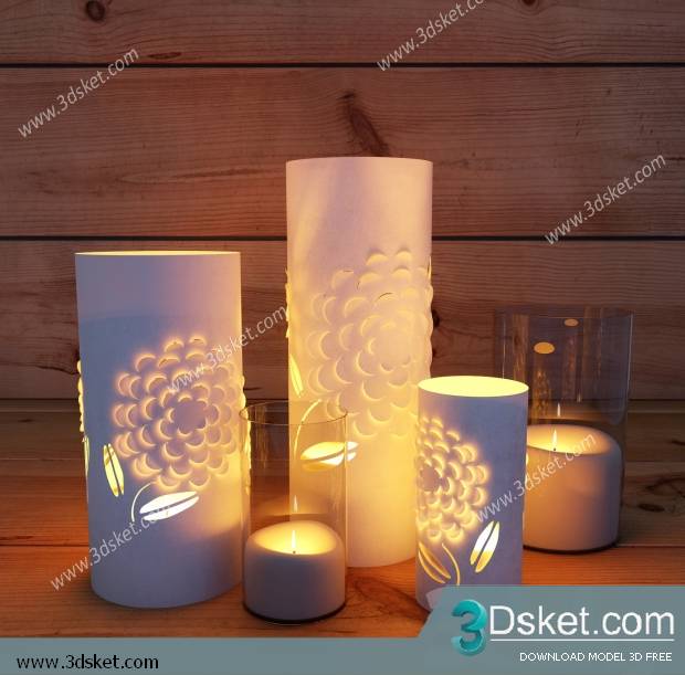 Free Download Table Lamp 3D Model 023