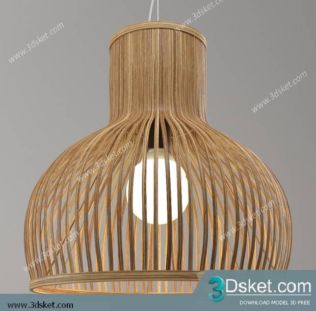 Free Download Ceiling Light 3D Model 0476