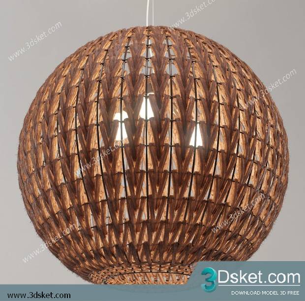 Free Download Ceiling Light 3D Model 0477