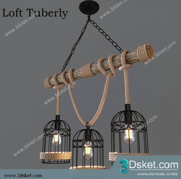 Free Download Ceiling Light 3D Model 0479