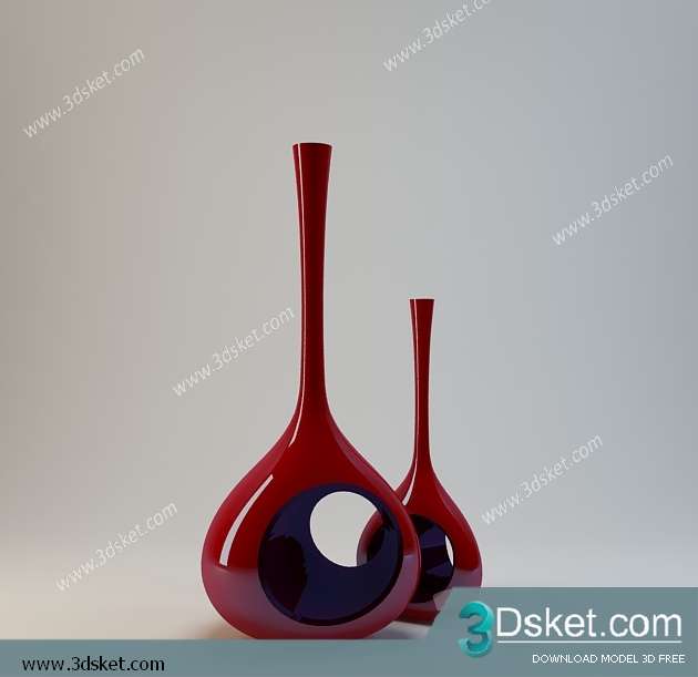Free Download Vase 3D Model 058